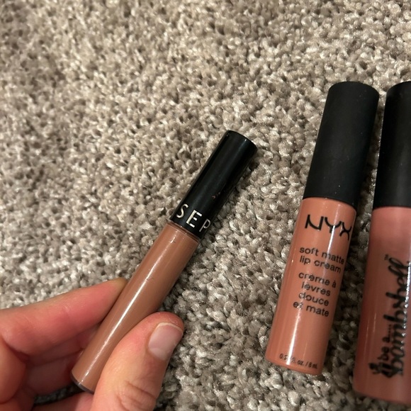 Naked/nude/neutral pink colors lip stick gloss and liner bundle of 7 - Picture 7 of 10